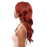 Perruque Ginger Longue ondulée, confectionnée avec une Lace front HD Transparent. Modèle Begonia DR2 Cinnamon Spice Melted Hairline Outre