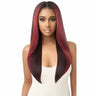 Perruque Lisse et Longue Rouge Burgundy avec Lace Front 13X5 HD Transparent Declan Outre.