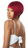 Perruque naturelle courte rousse coupe pixie Tête Complète - Outré Premium Duby Alyson en teinte DRBBG