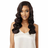 Perruque Grade 10+ lace frontal HD 13x4  cheveux vierges naturels ondulés modèle Virgin Body 22 pouces - Outré Black label 