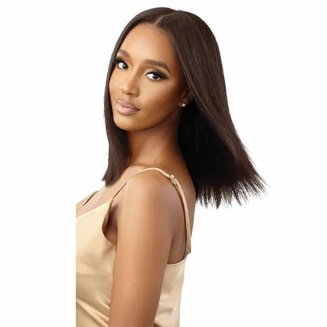 Perruque U-Part Naturelle Lisse DOMINICAN STRAIGHT 14 pouces Cheveux Humains - Outré 