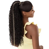 Perruque converti cap longue et bouclée style wet & wavy noir Island Curls Outre