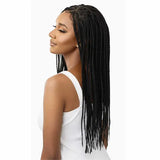 Perruque Lace Wig Tressée 13X4 Noire Knotless Triangle Part Braids - Outré