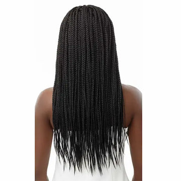 Perruque Tressée 13X4 avec Lace Knotless Square Part Braids – Diouda