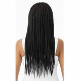 Perruque Lace Wig Tressée 13X4 Noire Knotless Triangle Part Braids - Outré