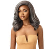 Perruque grise Yaki Lace Front Tulle HD Transparent Baby Hair NEESHA 202 Couleur Gris - HT Silver Brown