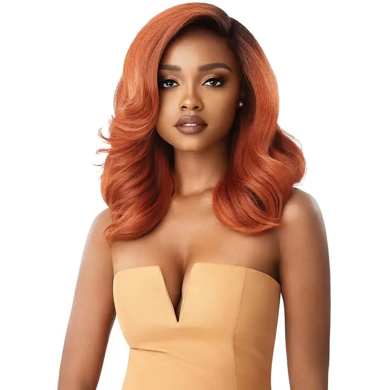 Perruque Yaki Lace Front Rousse NEESHA 202 Couleur Roux - DR Sienna Copper