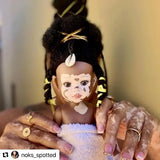 Poupée noire vitiligo Ndanaka taille 30 cm | Sibahle Collection 