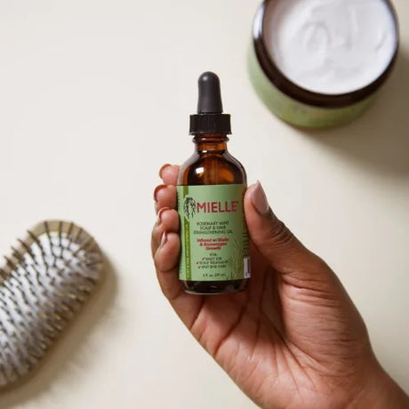 mielle organics sérum cheveux fortifiant au romarin et à la menthe poivrée