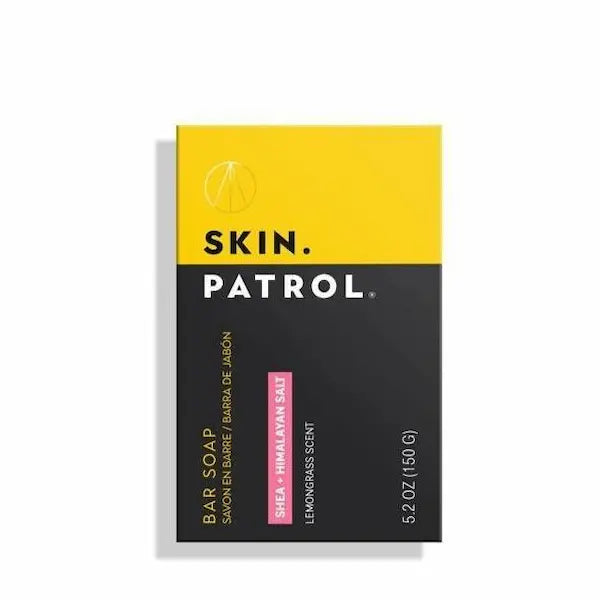 Savon exfoliant gommant hydratant homme peau noire - Sel Rose et Beurre de Karité Skin Patrol