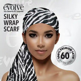 Foulard Cheveux Satin de polyester Zèbre Wrap Evolve