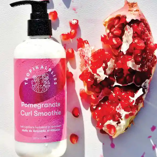 Tropikalbliss Lait capillaire hydratant Pomegranante Curl Smoothie Cheveux ondulés, bouclés, crépus