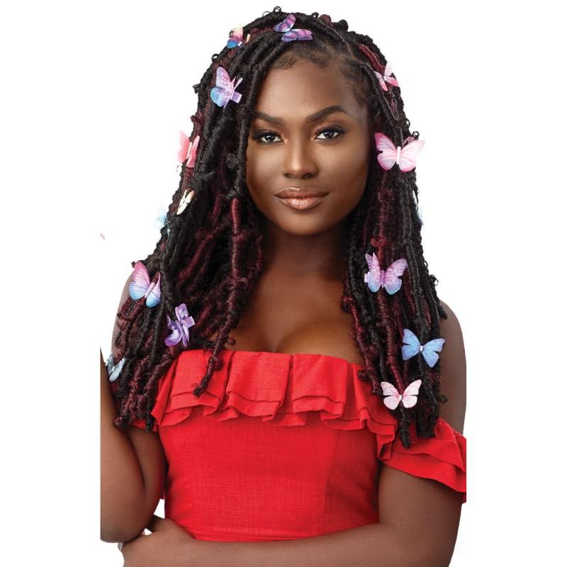 crochet locks butterfly Mèches X-Pression 22 pouces Outré Waterwave Fro Twist sur Diouda